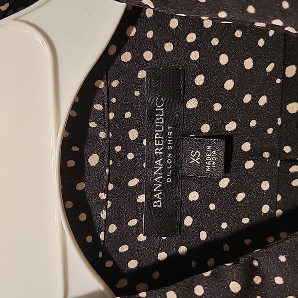 ❤️ BANANA REPUBLIC BUTTON DOWN TIE SLEEVE DILLON SHIRT/TOP, XS - Picture 4 of 7